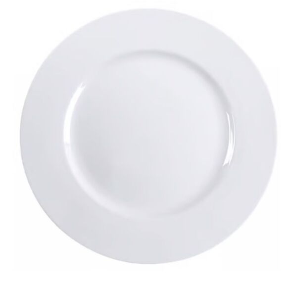 Pier 1 imports luminous White porcelain  dinner Plate 11” (Set of 5) G6 - Picture 2 of 7